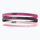 Лента за глава Nike Elastic Headbands 2.0 3 бр. spark/gridiron/pink glaze