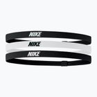 Лента за глава Nike Elastic Headbands 2.0 3 бр. black/white/black