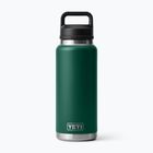 Термо бутилка YETI Rambler Chug 1064 ml black forest green