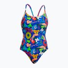 Дамски бански костюм от една част Funkita Diamond Back One Piece blues baby