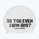 Плувна шапка Funky Trunks Silicone white swim bro