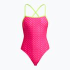 Дамски цял костюм за плуване Funkita Strapped In One Piece pink proton