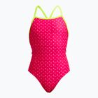 Детски цял бански костюм Funkita Strapped In One Piece pink proton