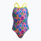 Детски цял бански костюм Funkita Tie Me Tight One Piece zesty besty