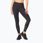 Дамски клинове за тренировка 2XU Force Mid-Rise Compression black and gold WA5367B