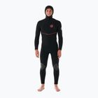 Мъжки неопренов костюм за плуване Rip Curl Flashbomb Fusion 5/4 mm Hooded Zip Free black