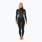 Дамски неопренов костюм за плуване Rip Curl Dawn Patrol 4/3mm Chest Zip Sublimed black/ black/ multi