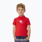 Rip Curl Brand Wave UPF червена детска тениска за плуване