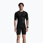 Мъжки гащеризон за триатлон 2XU Core Sleeved black/white