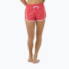 Дамски къси панталони за плуване Rip Curl Retro Volley 3" с висока талия, червен хибискус