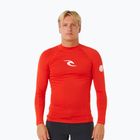 Мъжка блуза с дълъг ръкав за плуване Rip Curl Waves Upf Perf lava red