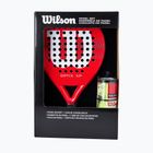 Ракета за падел + 3 топки Wilson Optix XP Padel Kit Box red