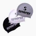 Плувна шапка Synergy Silicone Swim Cap 3 pcs. black/silver/white