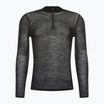 Мъжка термо тениска Smartwool Intraknit Merino 200 1/4 Zip black 16260
