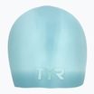 Шапка за плуване TYR Long Hair Wrinkle Free Silicone  light blue