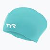 Шапка за плуване TYR Long Hair Wrinkle Free Silicone turquoise