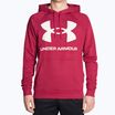 Мъжки суитшърт за тренировки Under Armour Rival Fleece Big Logo HD червено и бяло 1357093-664