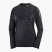 Мъжки тишърт Salomon Sense Aero Tee GFX deep black/black за бягане с дълъг ръкав