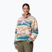 Дамски поларен суитшърт Columbia Helvetia II Printed Cropped Half Snap river blue/rogue walleye