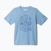 Детска тениска Columbia Valley Creek Graphic ripple blue/hike guide