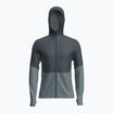 Мъжки суитшърт за трекинг Icebreaker Merino 200 RealFleece Descender Zip Hoodie abyss/blue ash/black