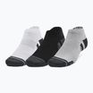 Under Armour Performance Tech Low чорапи 3 чифта сиво/бяло/струйно сиво