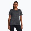 Дамска тениска за тренировки Under Armour Tech Textured черно/бяло
