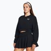 Under Armour дамски суитшърт за тренировки Rival Terry Os Crop Crew черен/бял