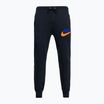 Мъжки панталони Nike Club Fleece Joggers black/black/safety orange