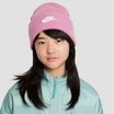 Детска зимна шапка Nike Peak Magic фламинго/бяло