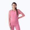 Дамски термален суитшърт Smartwool Classic Thermal Merino Base Layer 1/4 Zip Boxed garden pink digi snow