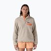 Дамски трекинг суитшърт Patagonia LW Synch Snap-T P/O oatmeal heather w/heirloom peach