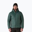 Мъжко пухено яке Patagonia Down Sweater Hoody cascade green