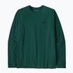 Мъжка блуза с дълъг ръкав Patagonia P-6 Logo Responsibili cascade green