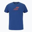 Мъжка тениска Babolat Exercise Big Flag dark blue