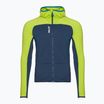 Мъжки потник с качулка Millet Fusion Grid Dark Denim/Acid Green