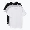 Мъжка тениска Lacoste TH9010 3-pack white/silver chine/black
