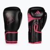 adidas Hybrid 80 боксови ръкавици черни/розови ADIH80