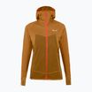 Дамски трекинг суитшърт Salewa Puez Hybrid PL FZ Hoody  golden brown melange