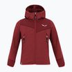 Детски суитшърт за трекинг Salewa Agner Melange PL FZ Hoody syrah