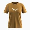 Дамска тениска Salewa Solid Dry golden brown ново лого