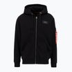 Мъжки суитшърт Alpha Industries Back Print Zip black