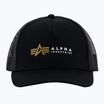 Мъжки Alpha Industries Label Trucker бейзболна шапка черен