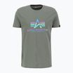 Мъжка тениска Alpha Industries Basic Rainbow Reflective vintage green