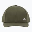 Alpha Industries Metal Label мъжка бейзболна шапка тъмно маслинова