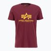 Мъжка тениска Basic burgundy на Alpha Industries
