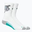 Чорапи ASICS Performance Run Crew brilliant white/wave teal