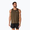 Мъжки ASICS Core Singlet кафяв тениска за бягане с камъни