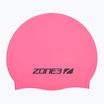 Шапка за плуване ZONE3 Silicone Swim Cap hi-vis pink