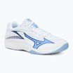 Обувки за волейбол Mizuno Thunder Blade Z white/bellwether blue/bel air blue